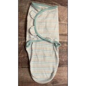 Summer Infant SwaddleMe Swaddle Me Blue Stripe Baby Boy Swaddle, Size Small